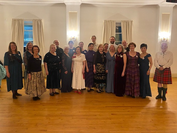 Scottish country dancers